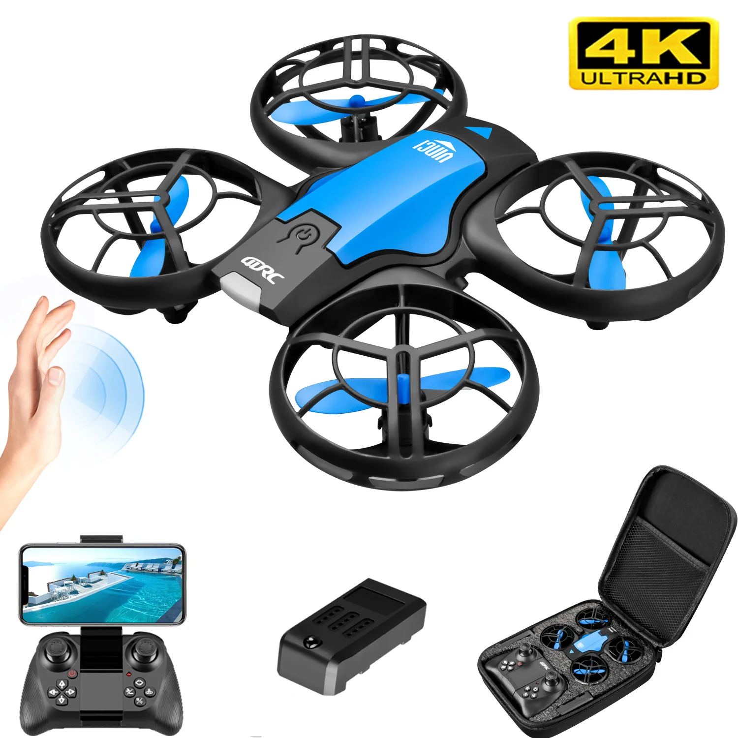 Drone Camera Wide Angle - V8 New Mini Drone 4K Professional