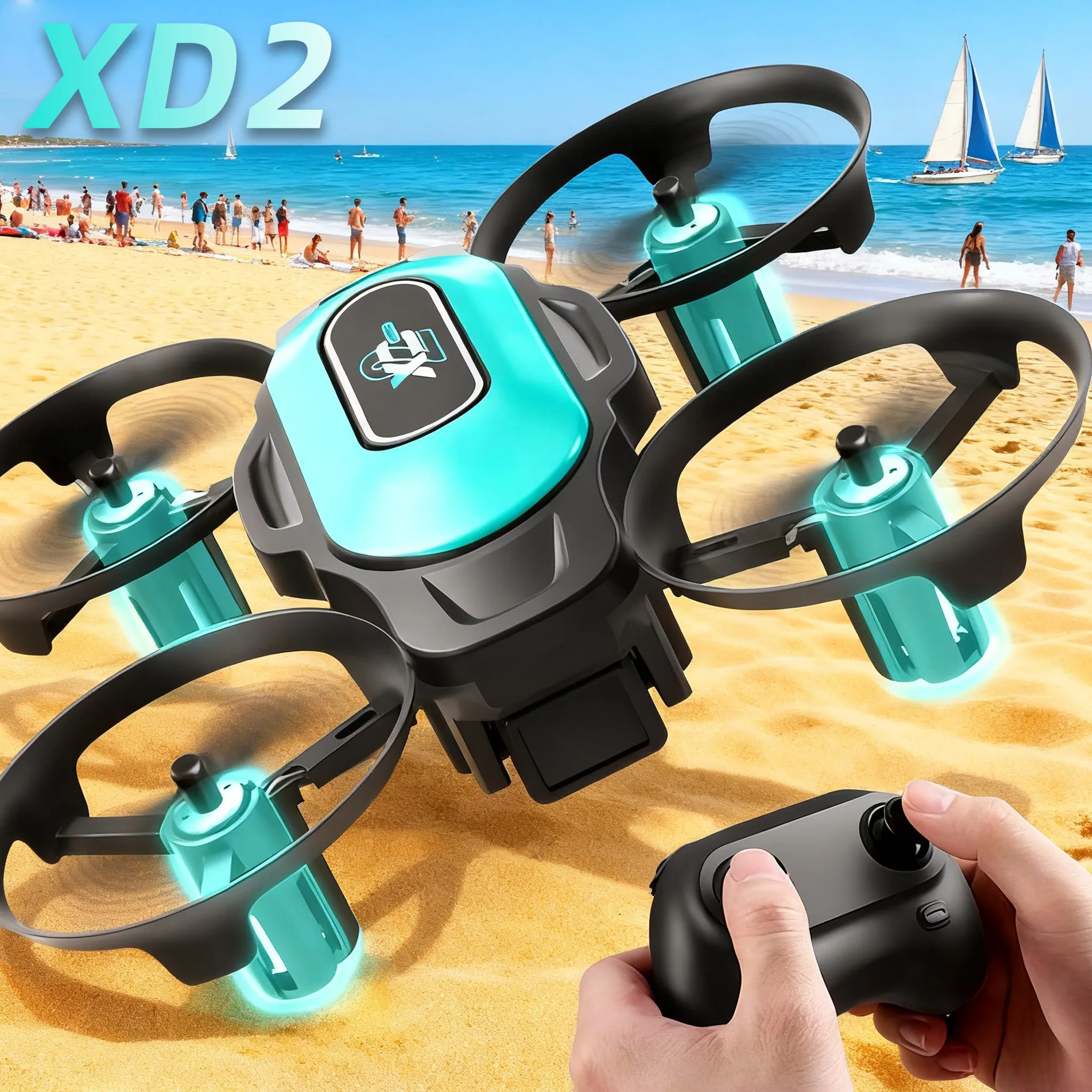Drone Camera Night Vision - XD2 Mini Drone, 360° Stunt Flips,