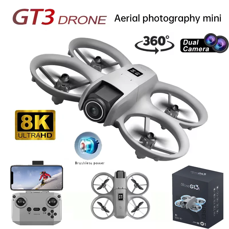 Drone Camera With Gimbal - Original GT3 Drone 8K GPS HD
