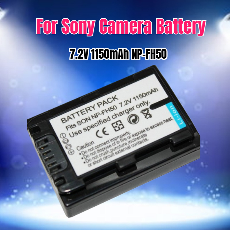 Drone Camera Action - 7.2V 1150mAh NP-FH50 Camera Battery for