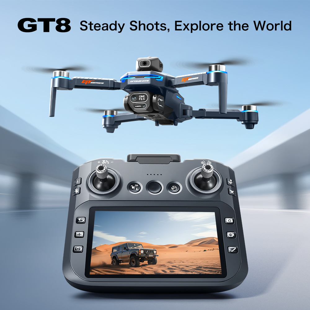 Drone Camera Hd - GT8 Obstacle Avoidance Aerial Drone –