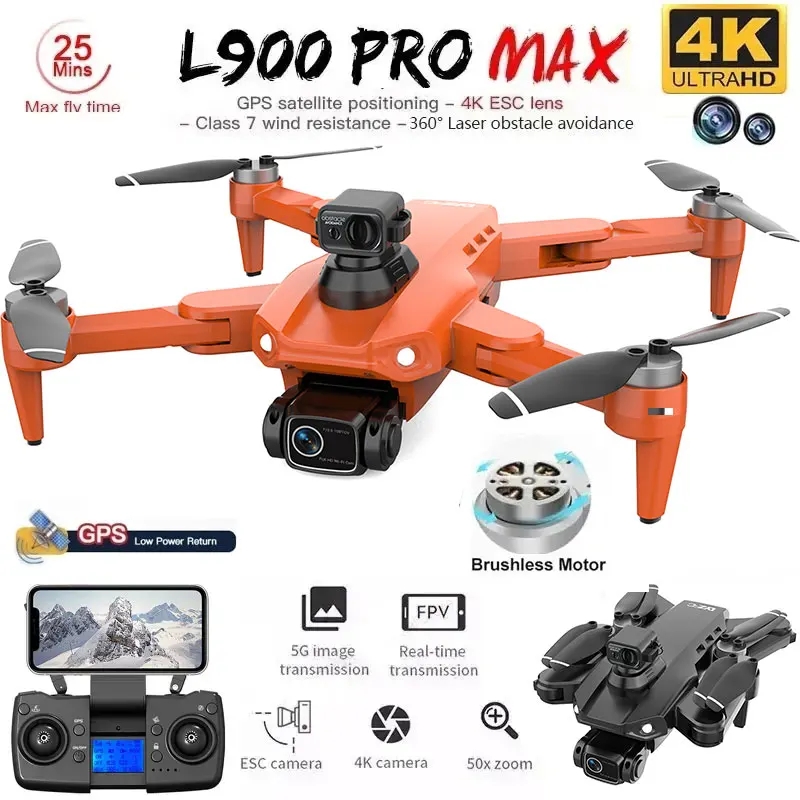 L900 Pro MAX GPS Drone 4K Prof - đánh giá và giá Drone Camera Night Vision