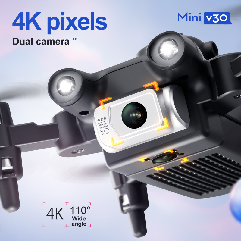 Mini V30 WiFi FPV Drone With 4 - đánh giá và giá Drone Camera Night Vision