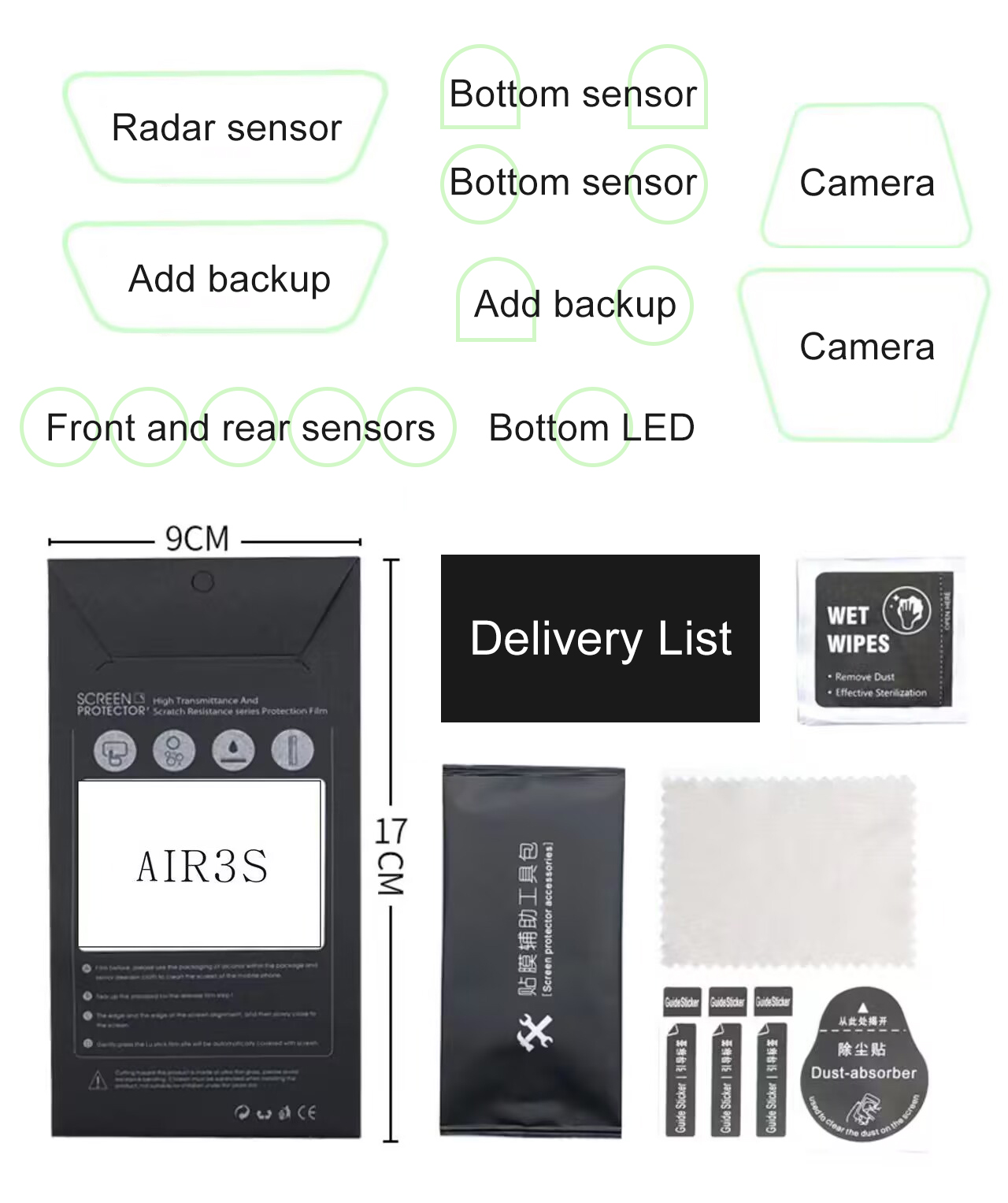 ​Lens Sensor Protective Film f - đánh giá và giá Drone Camera Filter