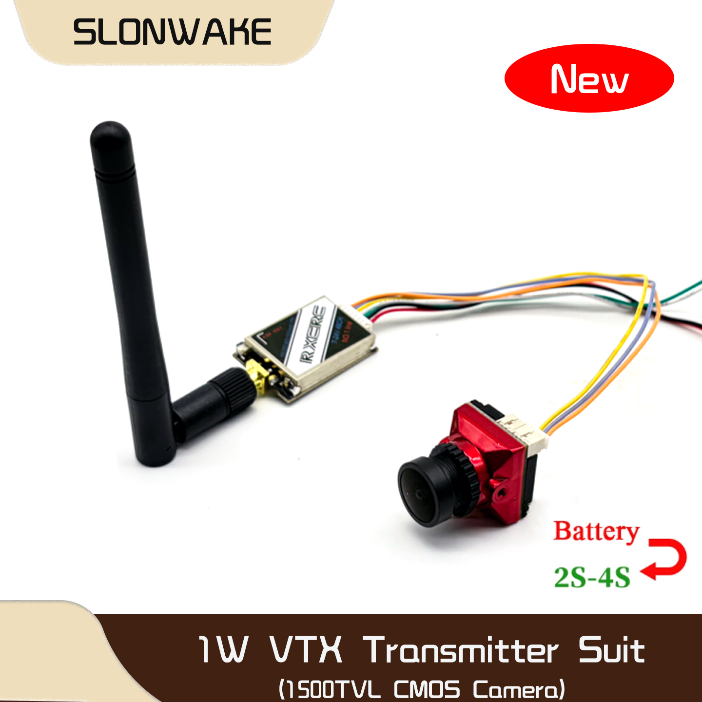 SLONWAKE  5.8G 48CH 1W VTX 100 - đánh giá và giá Drone Camera Lens