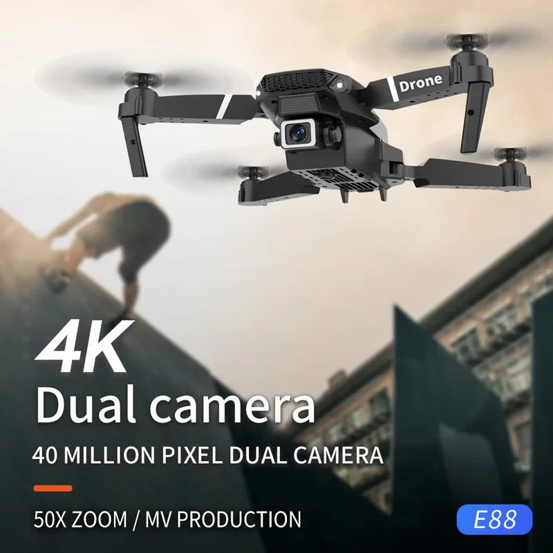 E88 ProIntelligent Folding Dro - đánh giá và giá Drone Camera Night Vision