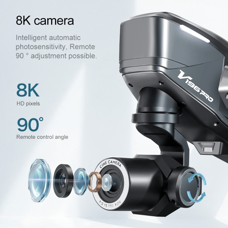 2025 V196 Automatic Obstacle A - đánh giá và giá Drone Camera With Gimbal