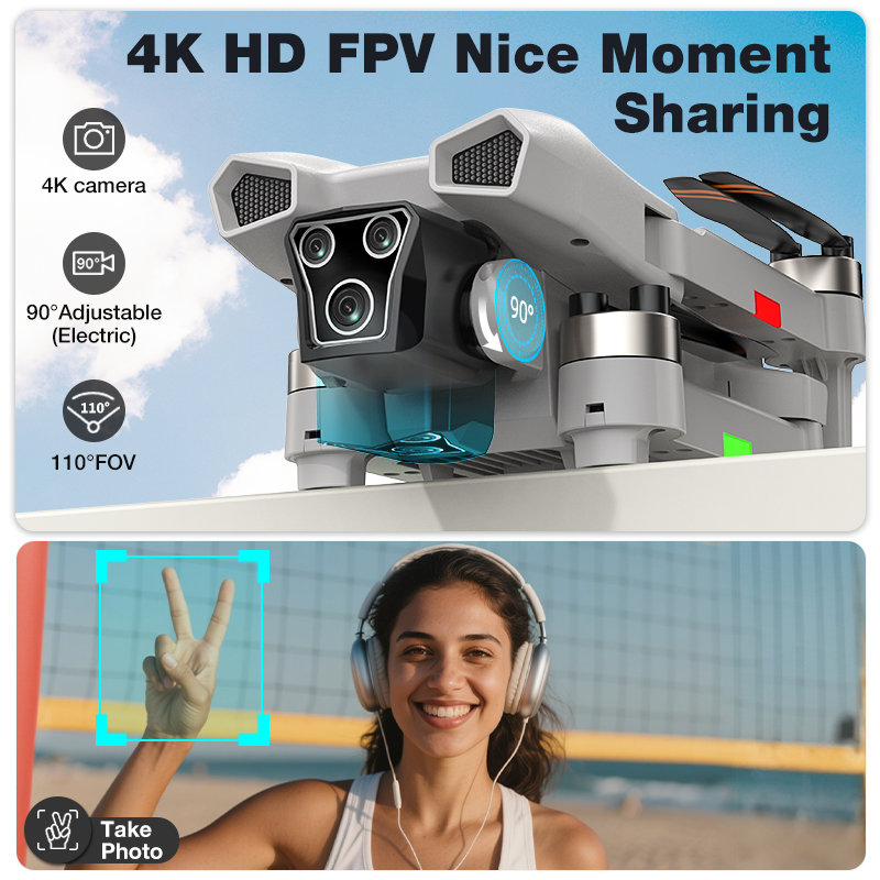 NEW Hot L017 Pro Drone Brushle - đánh giá và giá Drone Camera With Gimbal
