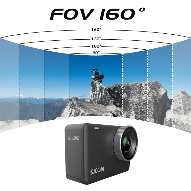 SJCAM SJ10X Waterproof Action  - đánh giá và giá Drone Camera Action